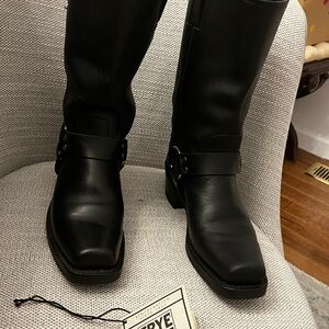 Frye Women's Sleek Black Moto Boots